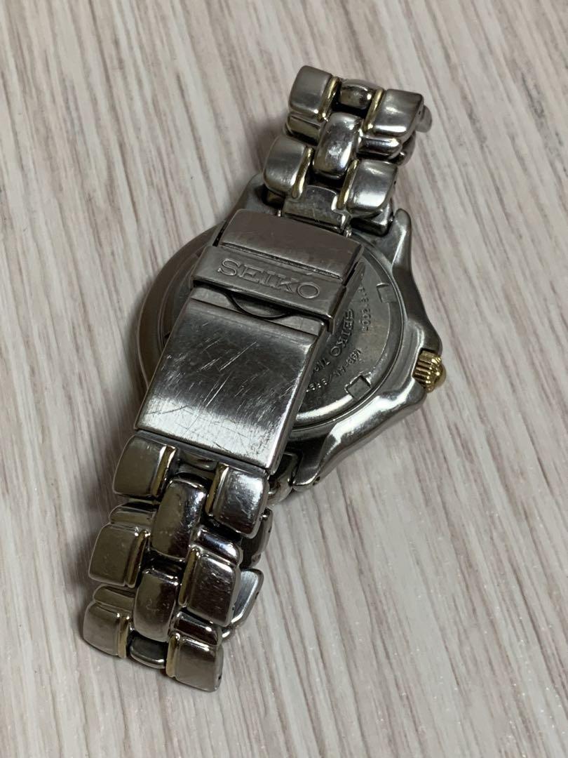SEIKO 7N35-6120 TITANIUM SCUBA ダイバーズ 青ラメ