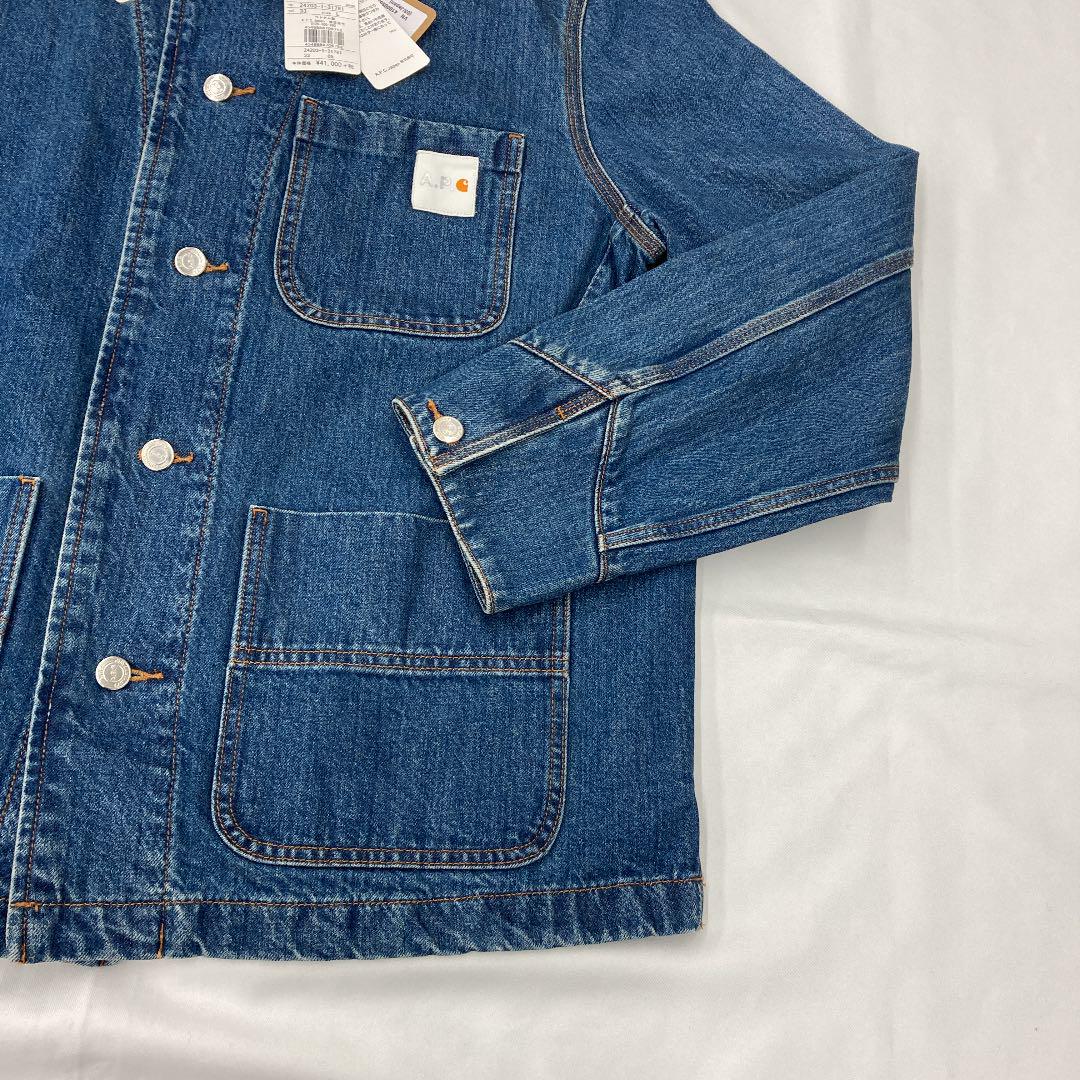 A.P.C.「カーハート WIP」と再タッグ、コラボロゴ入りデニム