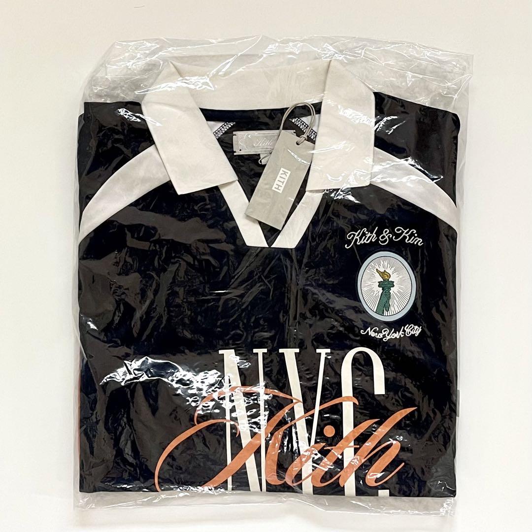 【KITH NYC】Kith for adidas フットボール半袖Tシャツ 国内発送 目立った傷や汚れなし】KITH City Lights TEE キス Tシャツ