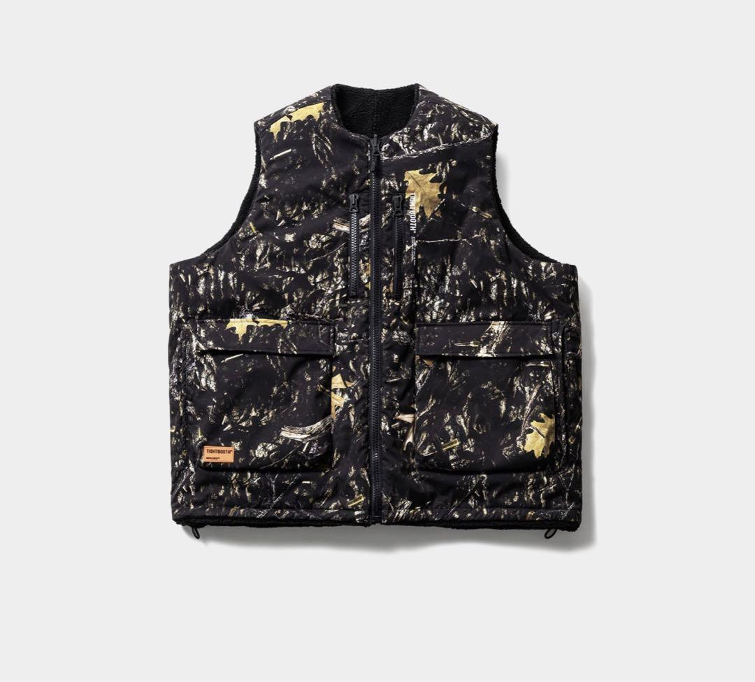 ジャケット・アウター tightbooth BULLET CAMO REVERSIBLE VEST