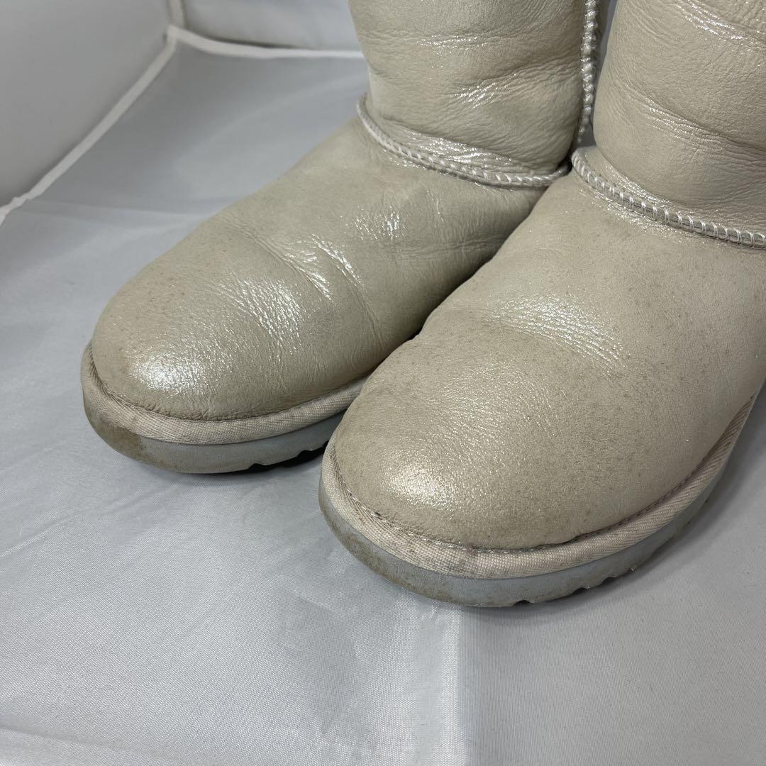 アグUGGスワロフスキー付きブーツ美品レアキラキラもこもこ箱付ムートングレー24 UGG アグ スワロフスキー ムートンブーツ 25cm - メルカリ
