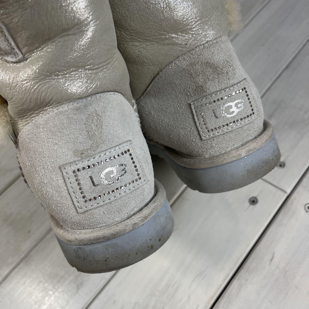 UGG アグ スワロフスキー ムートンブーツ 25cm - メルカリ