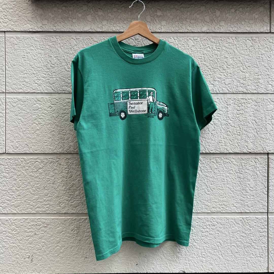 80s 90s USA製 緑 プリントTシャツ バス Lサイズ vintage - メルカリ