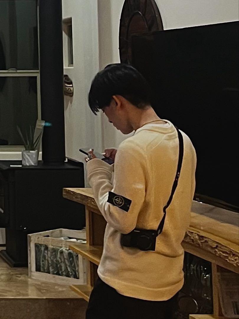 Stone Island アイボリー クルーネックセーター