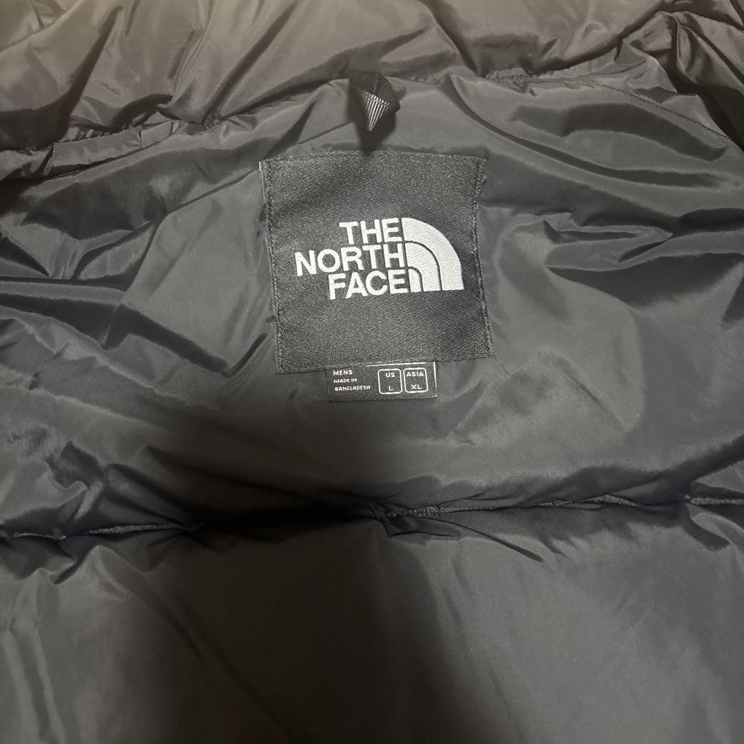 THE NORTH FACE 700フィル ダウンベスト 黒/緑