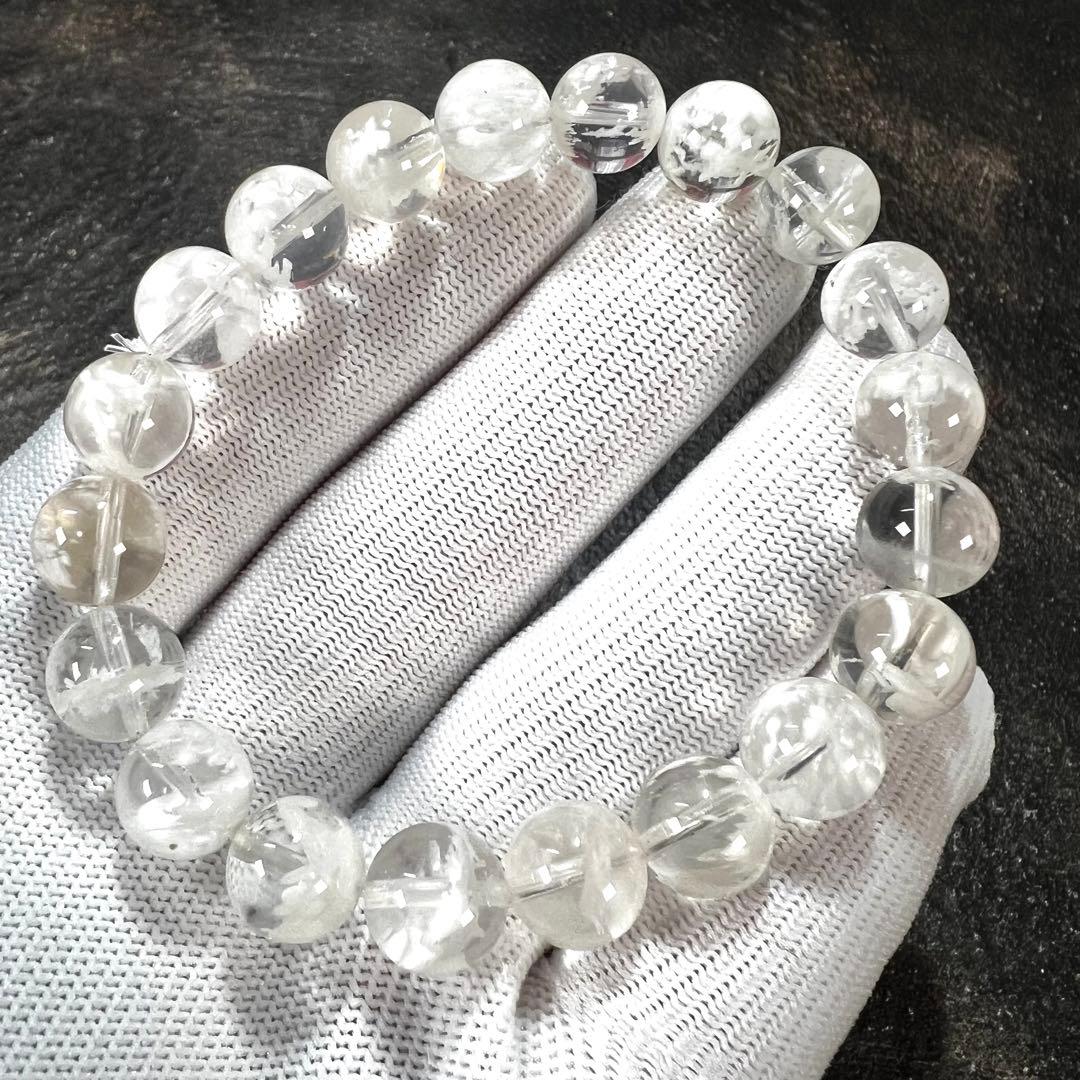 高品質　　コットンインクルージョンクォーツブレスレット　2