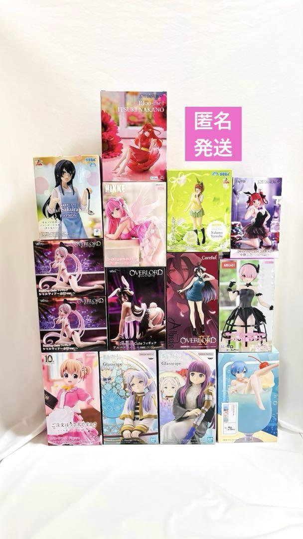 美少女フィギュアまとめ売り　リゼロ　オーバーロード　勝利の女神　五等分の花嫁他