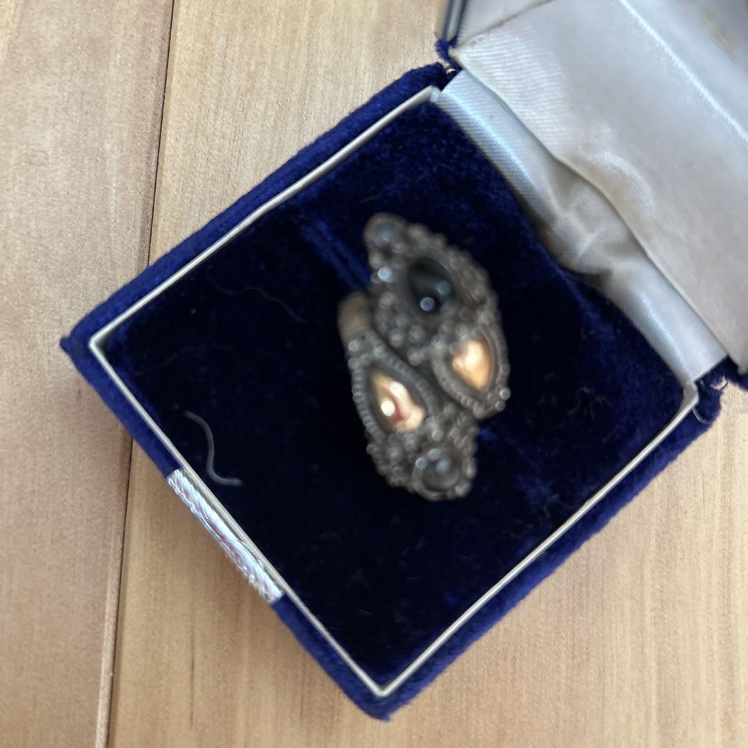銀 バリ美術工芸品指輪