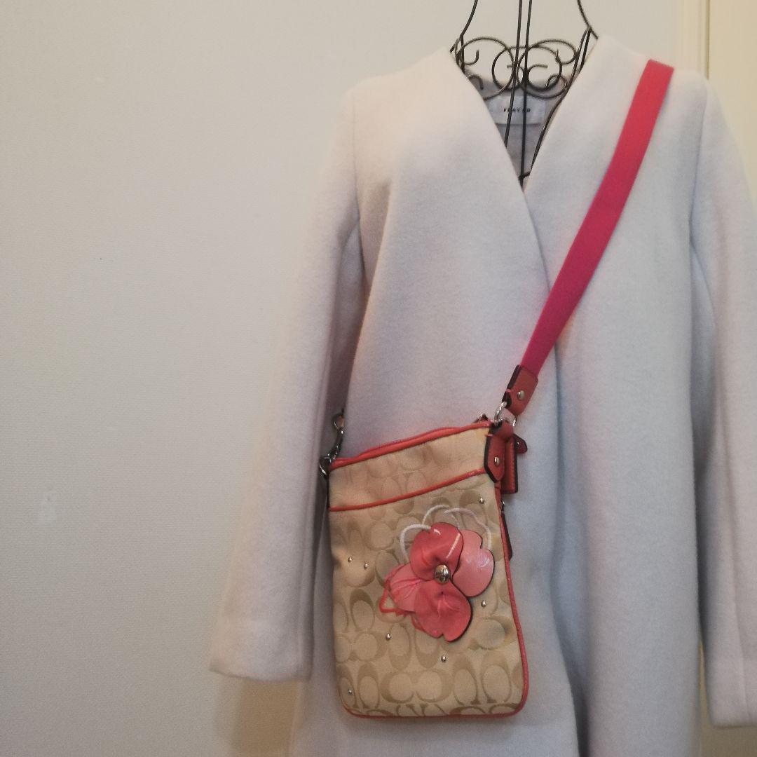 お買い得新品 コーチ COACH ショルダーバック 可愛い 春ピンク ゴールド 刺繍 美品 JoYTC-m56728378042 セール限定SALE