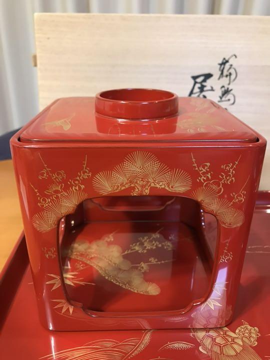 正規品即納 漆器 松竹梅沈金 雪才屠蘇器 KgbEQ-m56732710038 数量限定お得