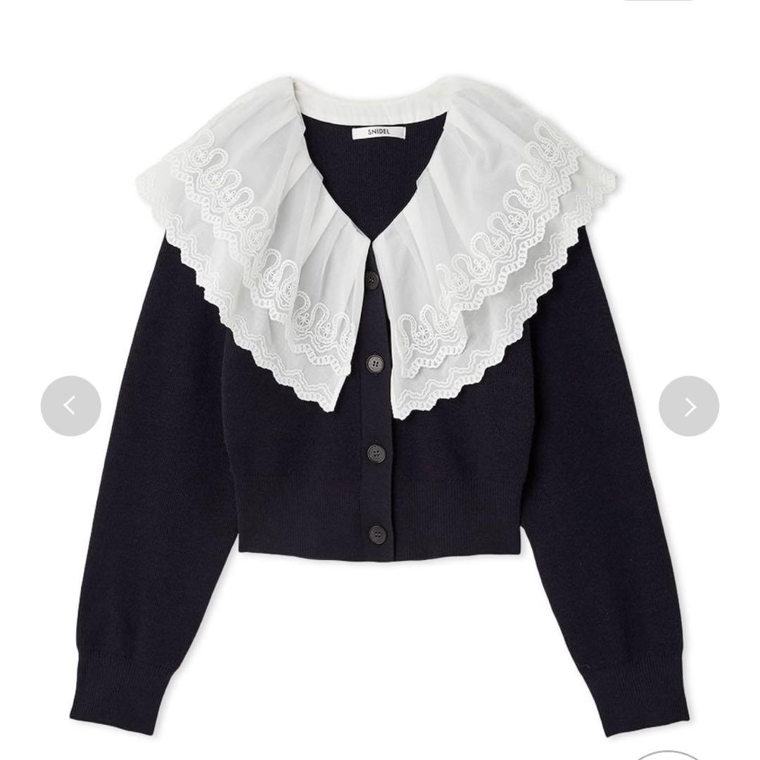 SNIDEL レース ニットプルオーバーFREE SIZE・Snidel