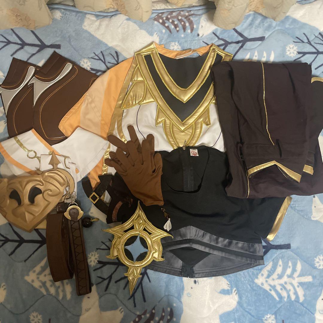 原神 空 コスプレ 衣装 ウィッグ付き
