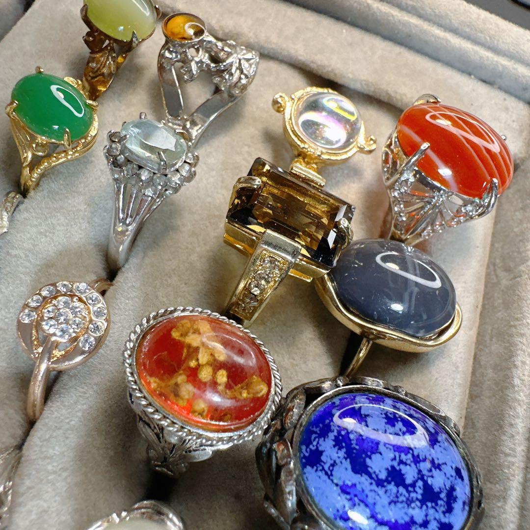 【vintage】ファッションリング　指輪　セット売り　50点以上 vintage】ファッションリング 大量 50点以上 まとめ売り