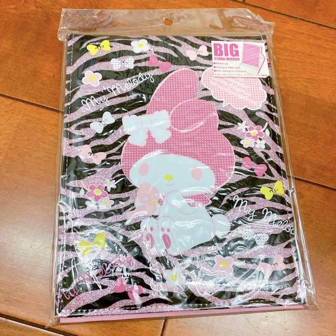 Sanrio サンリオミラー鏡ゼブラマイメロ派手キラキラピンク