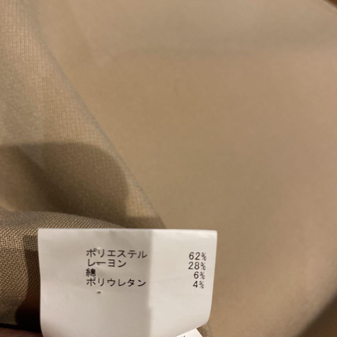 【美品】アナイ　スプリングコート　ノーカラーアイボリー系　３６