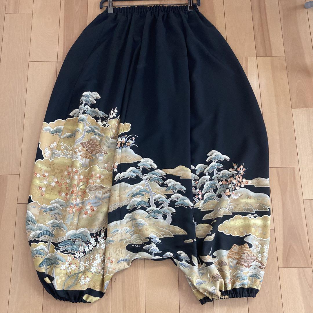 留袖サルエルパンツ