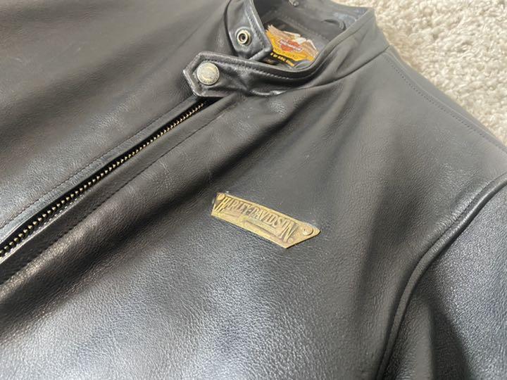 19000円 ●手数料無料!! Harley-Davidson ハーレー革ジャン