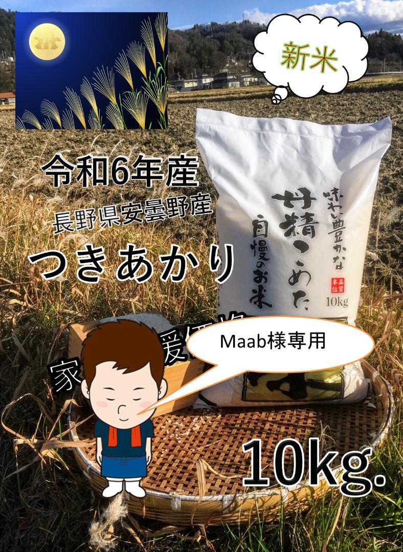 Maab 長野県 北安曇野産 新米 つきあかり 10kg(無洗米)