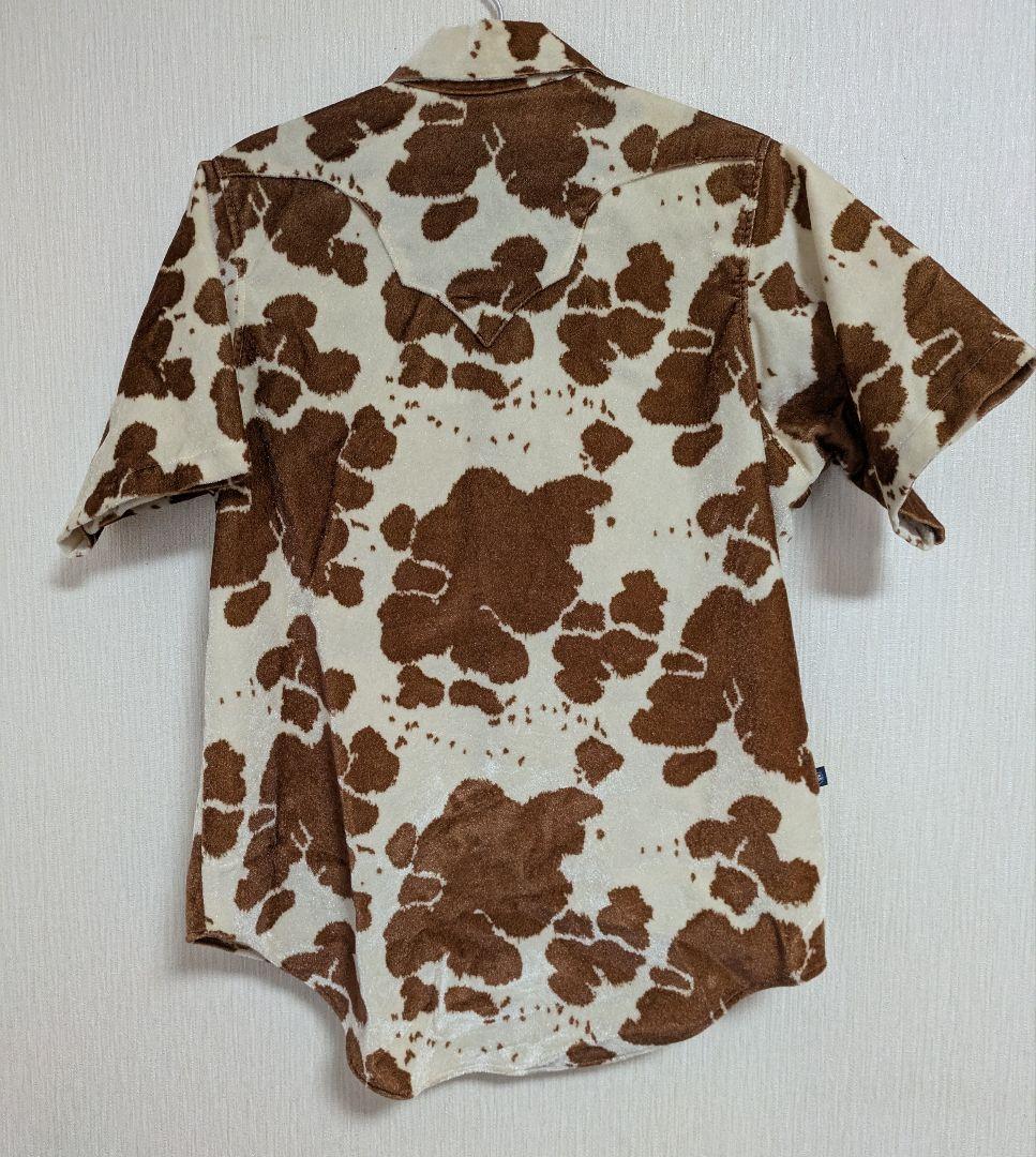 【値下げ中】ロックマウント ウエスタンシャツ　70s ヴィンテージ 牛柄