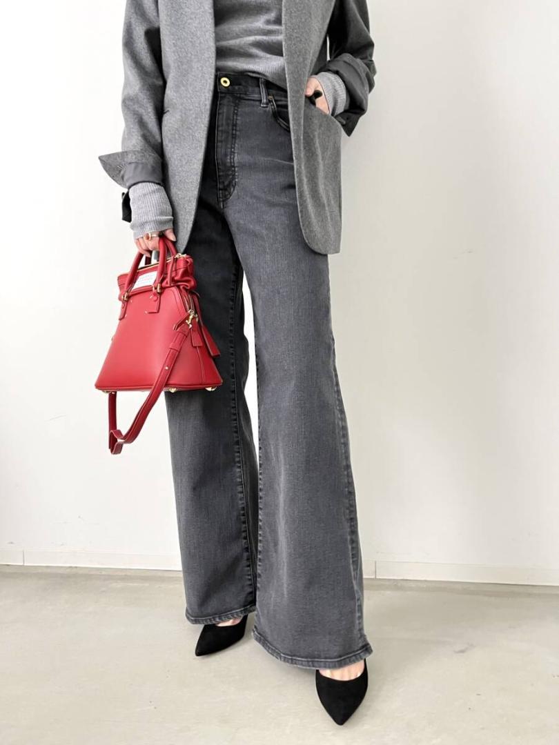 新品,【GOOD GRIEF!/グッドグリーフ】ダメージドヘムワイドレッグデニム 新品,【GOOD GRIEF!/グッドグリーフ】ダメージドヘムワイド