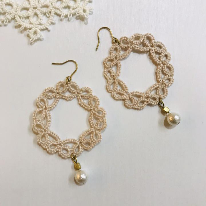 メルカリ ハンドメイドアクセサリー タティングレースピアス3 600 中古や未使用のフリマ メルカリ ハンドメイドアクセサリー タティングレースピアス3 600 中古や未使用のフリマ