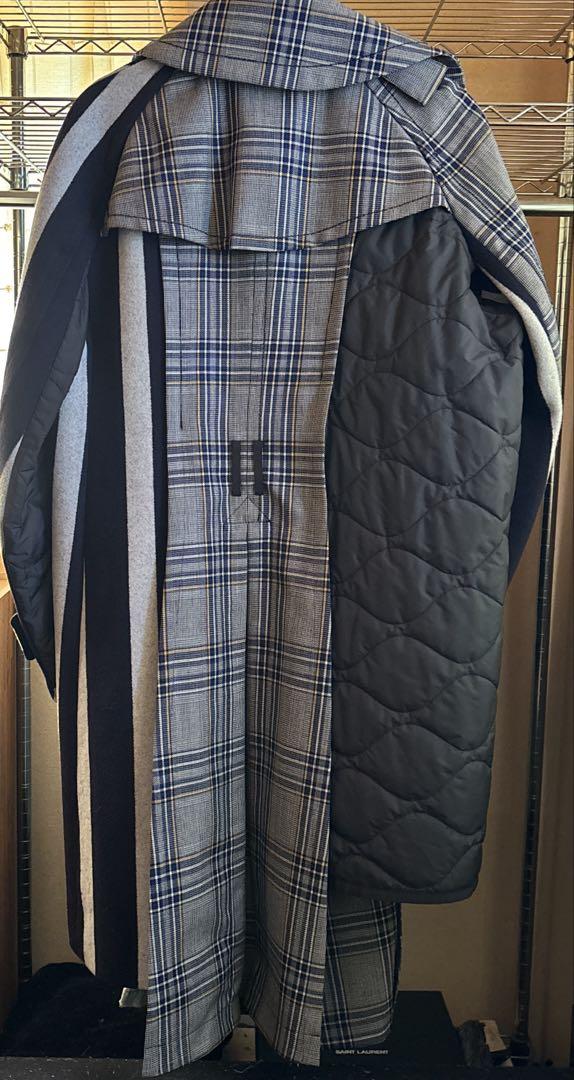 sacai ウールロングコート　サンプル