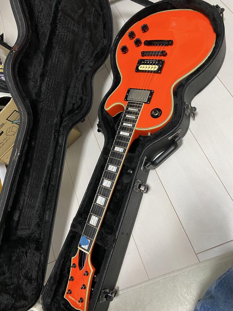 激レア　Edwards エドワーズ　レスポール　エレキギター オレンジ