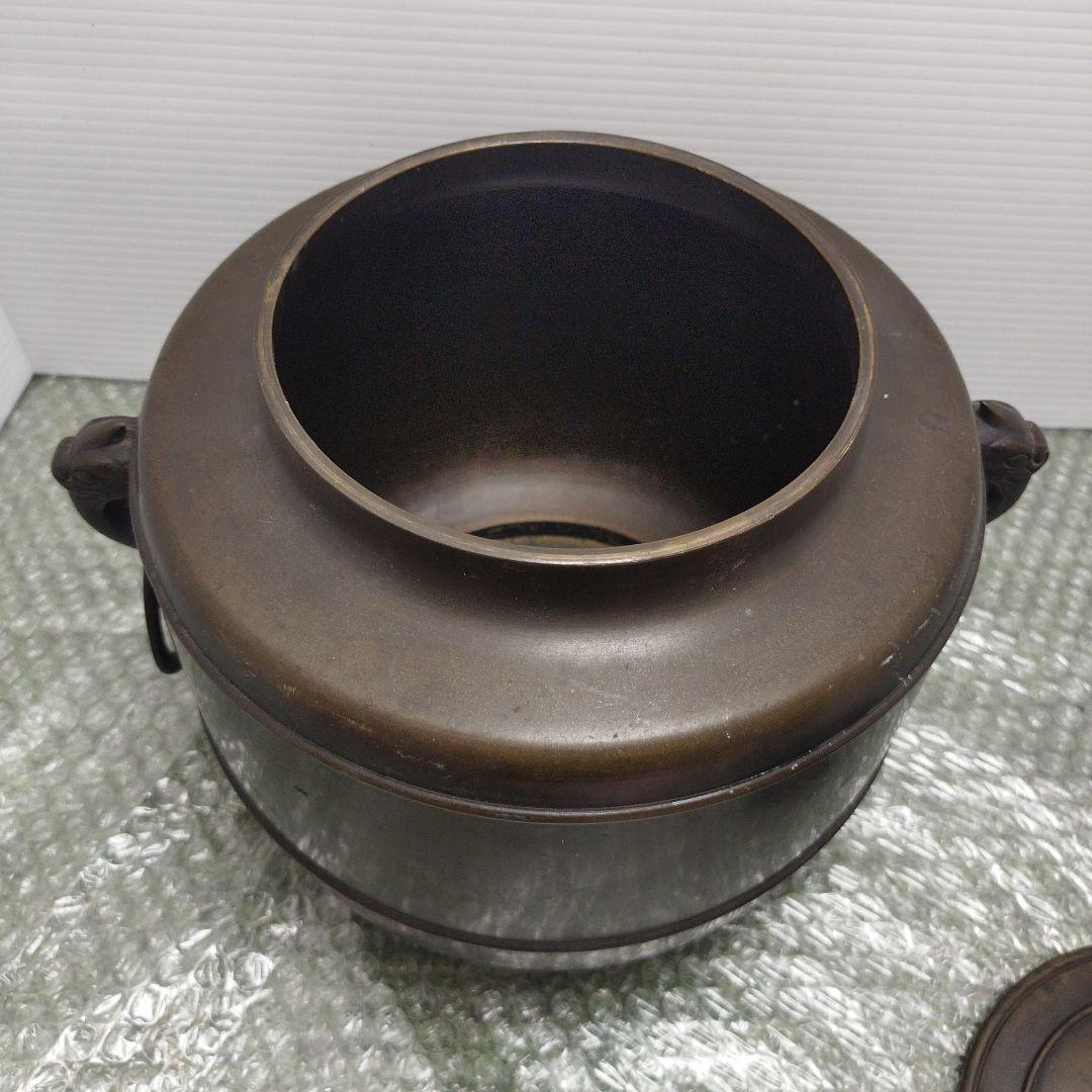 青銅製 茶釜 唐銅
