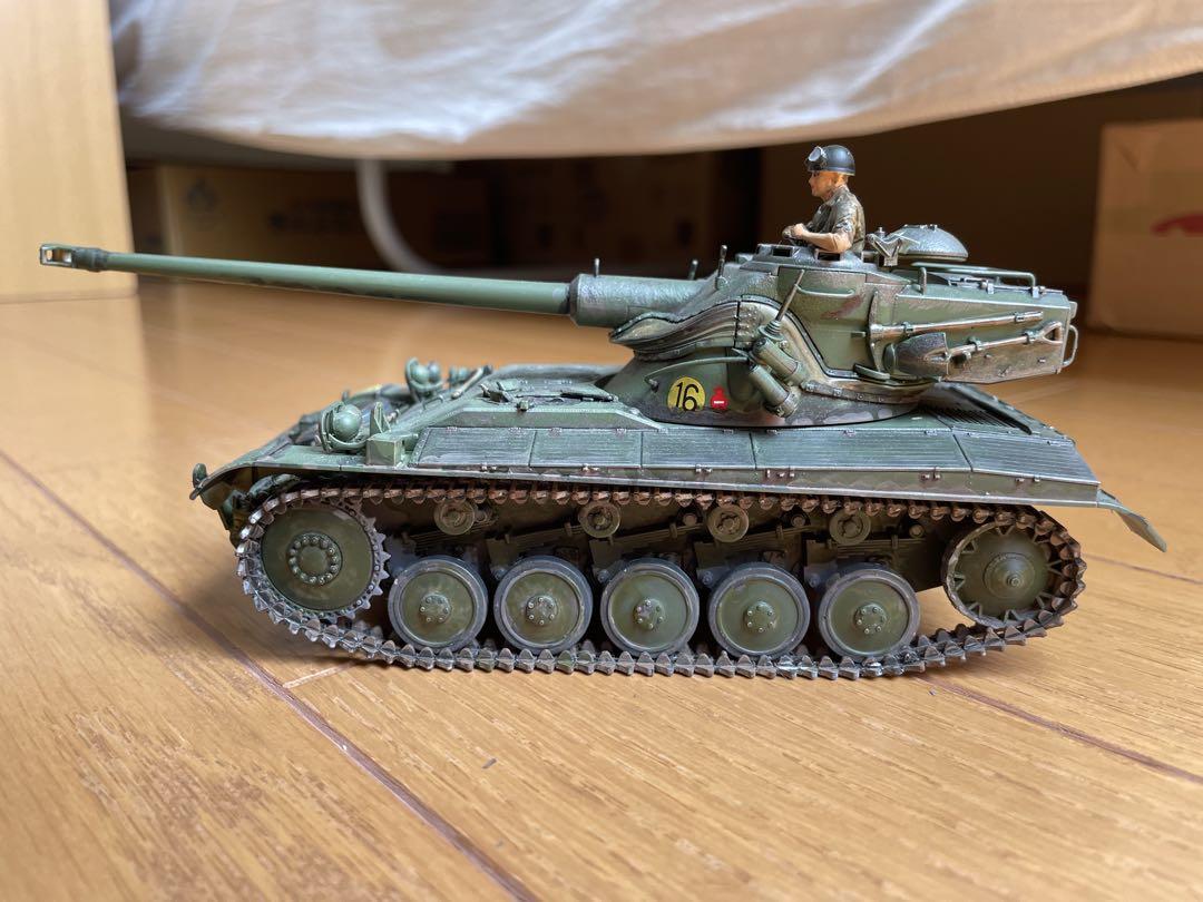 タミヤ1/35 AMX-13軽戦車 フランス陸軍 プラモデル完成品 モータライズ