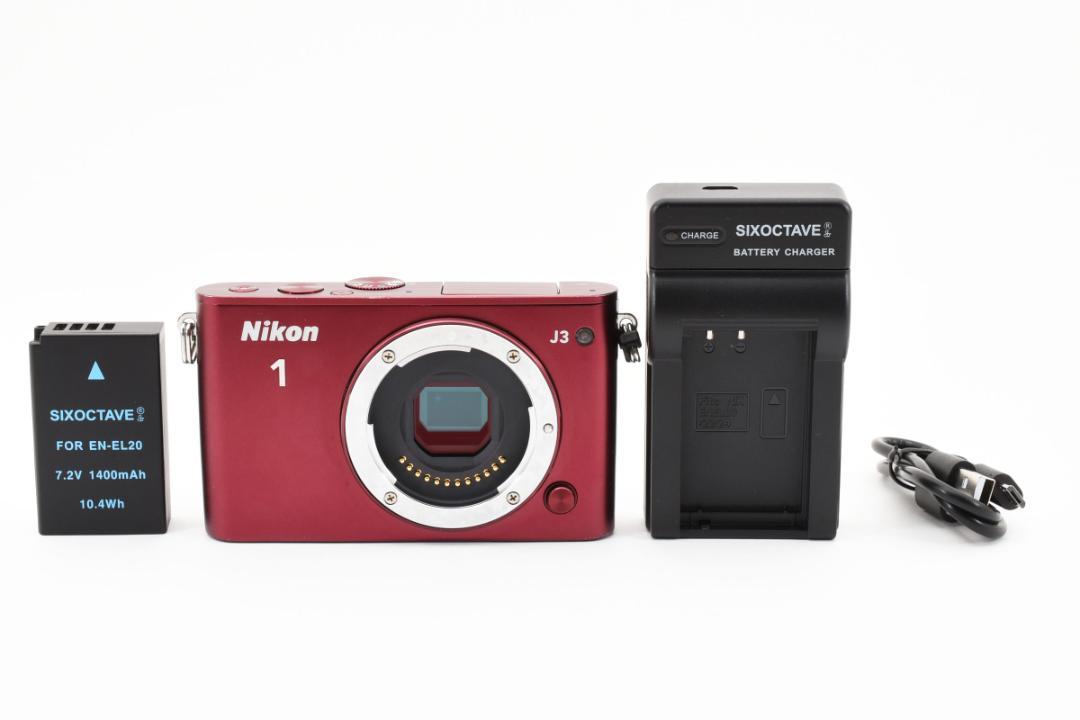 Nikon 1 J3 レッド レンズ2つ付き（ジャンク品）