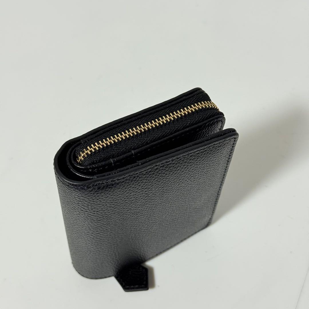 ⭐️新品未使用⭐️　ハッシュタグ　二つ折り財布　ラウンドジップ　ブラック