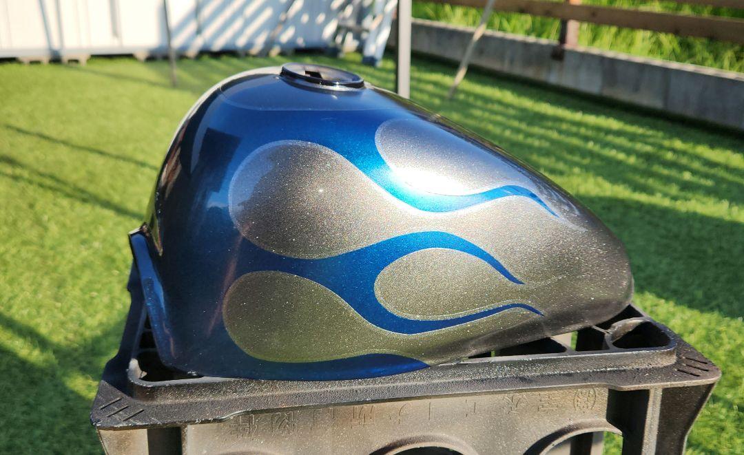 【新品未使用】HONDAモンキータンク　ファイヤーキャンディーブルー&シルバー 新品未使用】HONDAモンキータンク ファイヤーキャンディーブルー