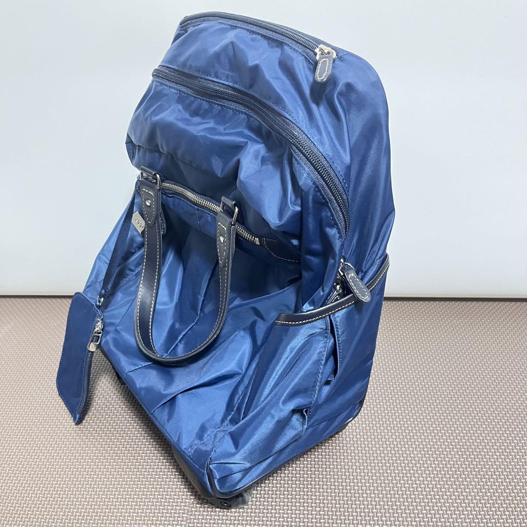 ace.　トローリーバッグ　キャリー付きバッグ　キャリーバッグ　ブルー