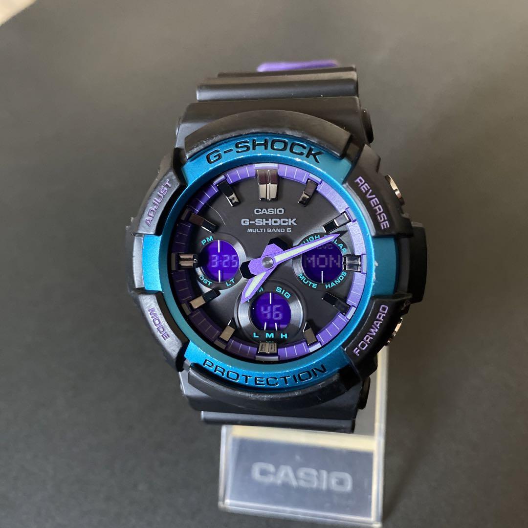 CASIO G-SHOCK GAW-100BL 電波ソーラー