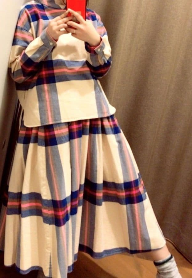 ビームスボーイ ビッグタータン 上下セットアップ エクリュ SIZE BEAMS BOY