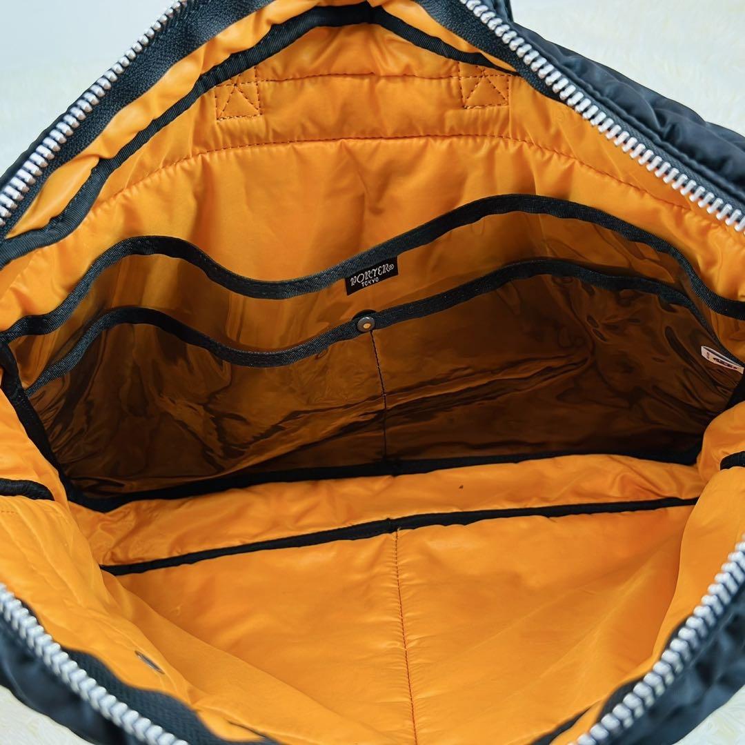 【美品】PORTER タンカー 2way ビジネス　ブリーフケース　ブラック