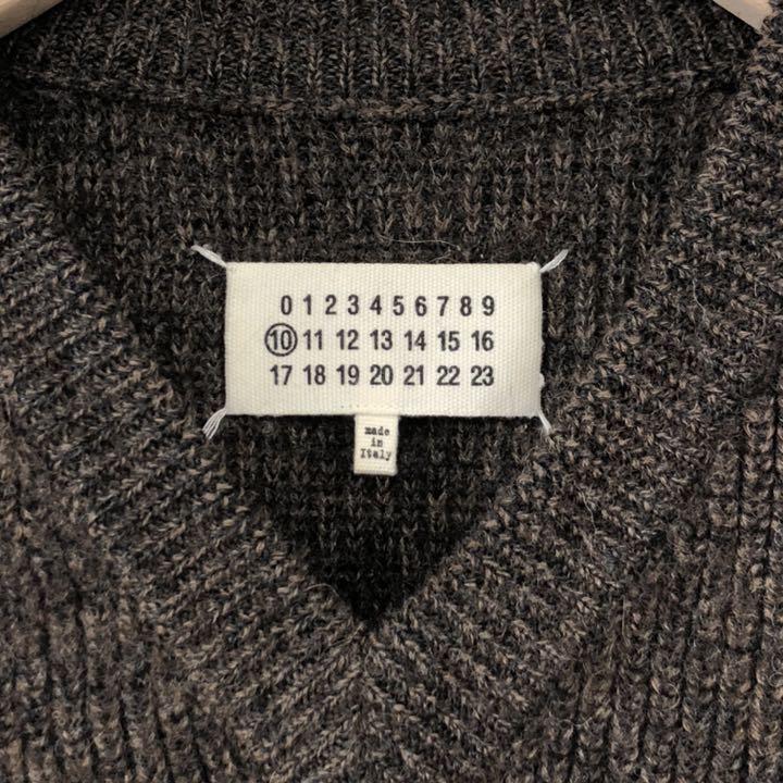 高品質国産 マルジェラ 厚手最高級ニット L PKmbk-m56760395314 アルパカ90% 好評大特価