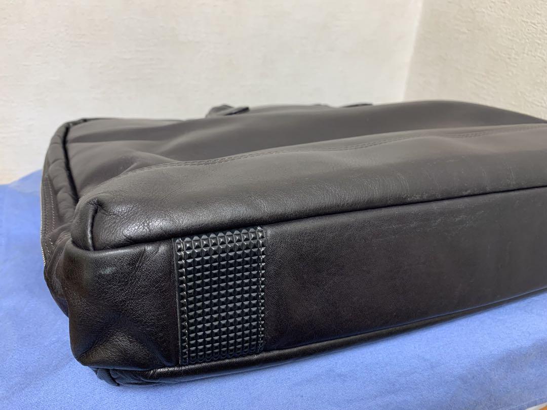 PORTER ブリーフケース　ビジネスバッグ　オールレザー　ダークブラウン　A4