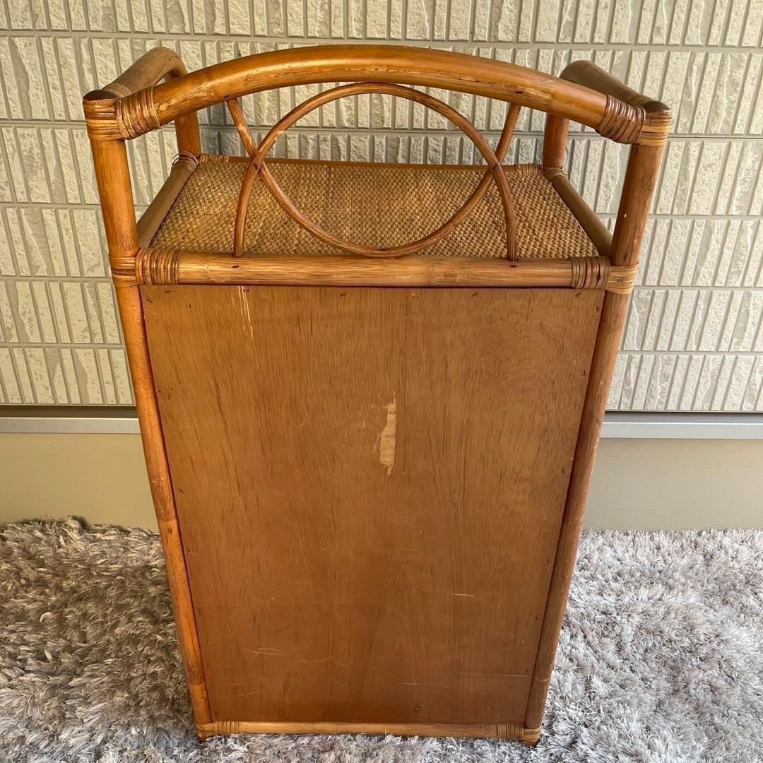 ➀ ラタンチェスト 箪笥 籐 5段 引き出し 収納 昭和レトロ - メルカリ