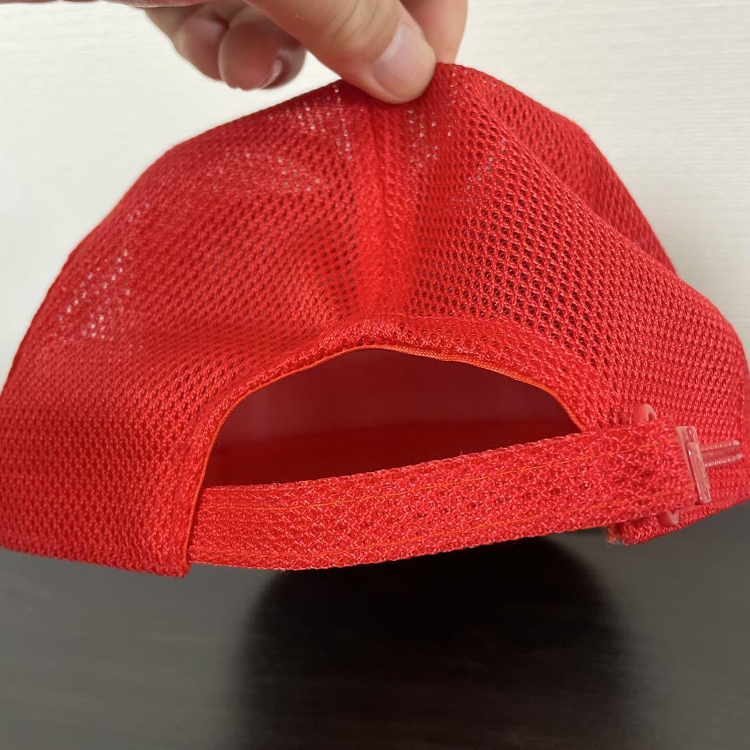アルファロメオ　赤　メッシュキャップ　ビンテージ