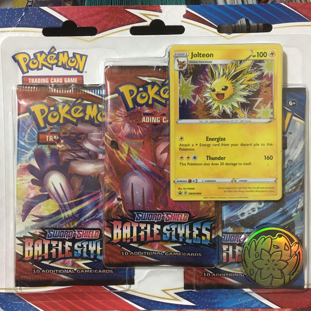 英語版 Battle Styles 3パック シェイミコイン プロモサンダース メルカリ