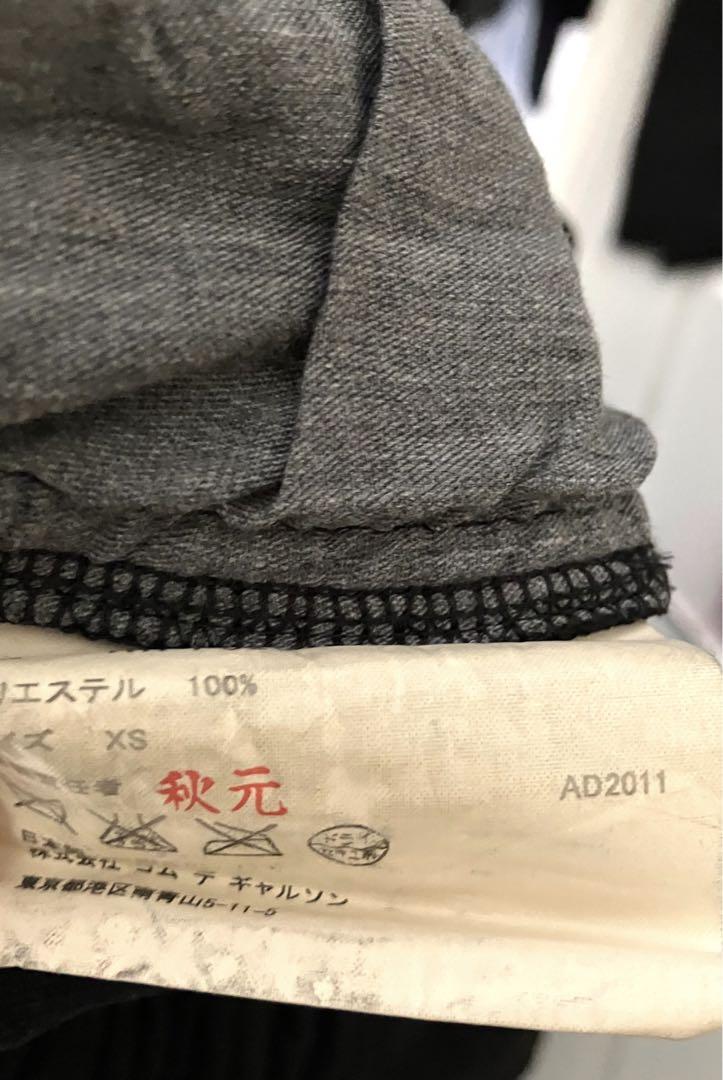 コムコム 裾フリルバルーンサルエルパンツ BLACK XS
