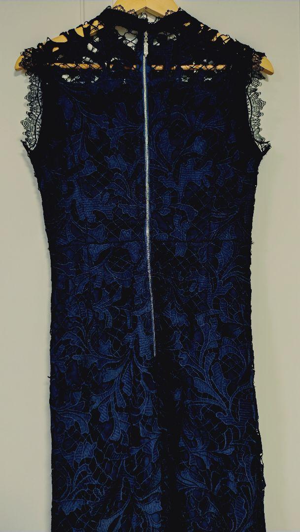 《Creminous》ジュエルケミカルロングドレス　ネイビーロングドレス
