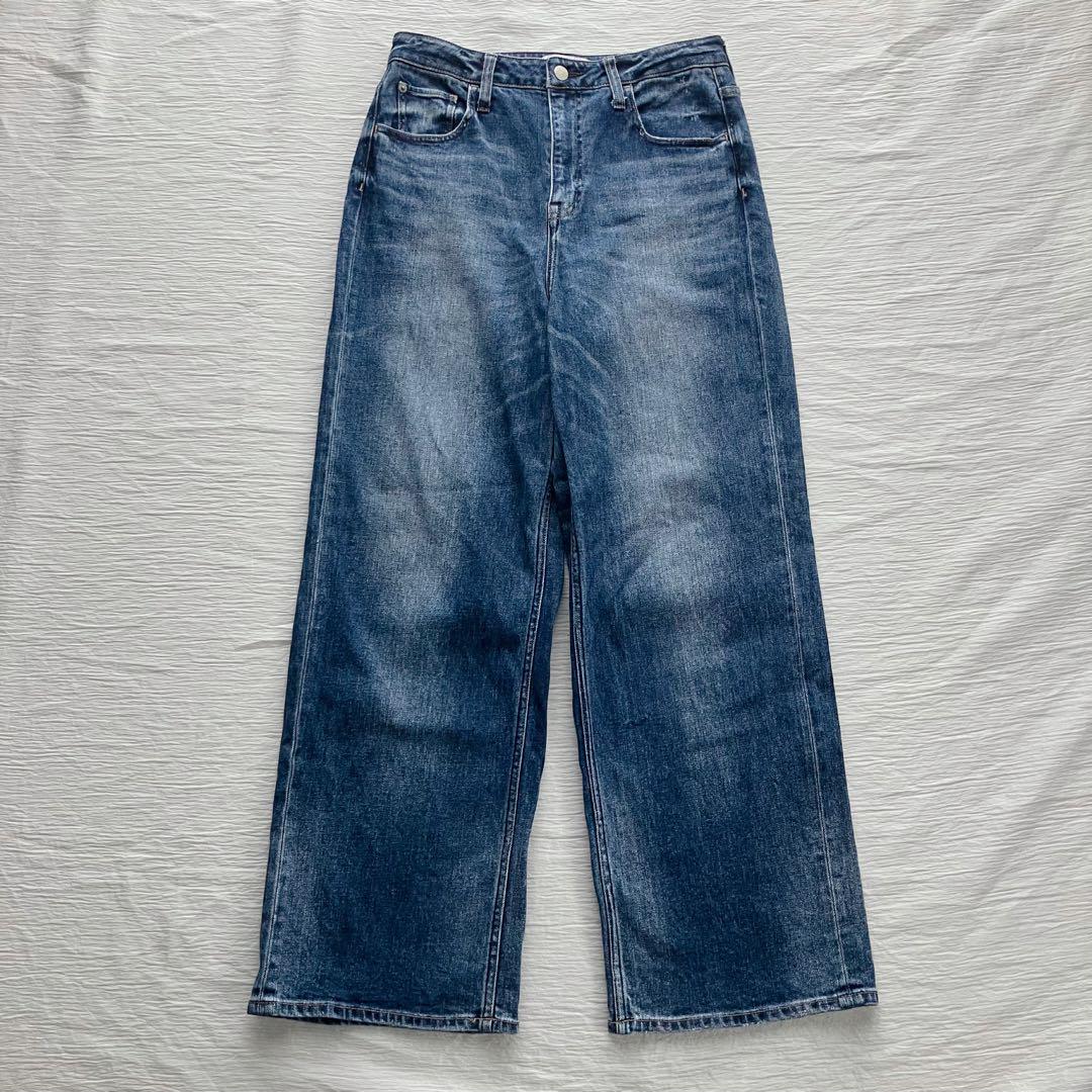 ✨美品✨ヘルシーデニム ピンクペッパー ストレート デニム パンツ 25 ワイド