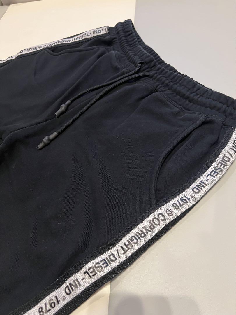 DIESEL ディーゼル スウェット セットアップ メンズ 黒 上下セット