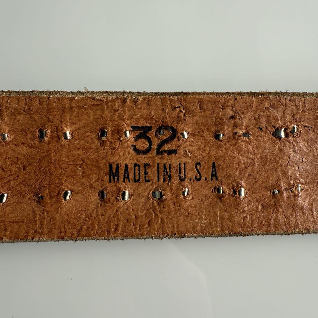 小物 pyramid studs belt made in USA 32