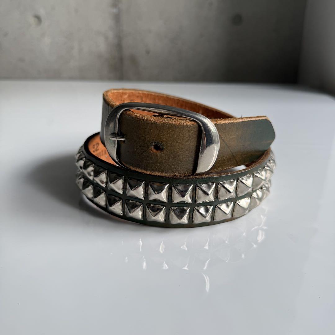 小物 pyramid studs belt made in USA 32