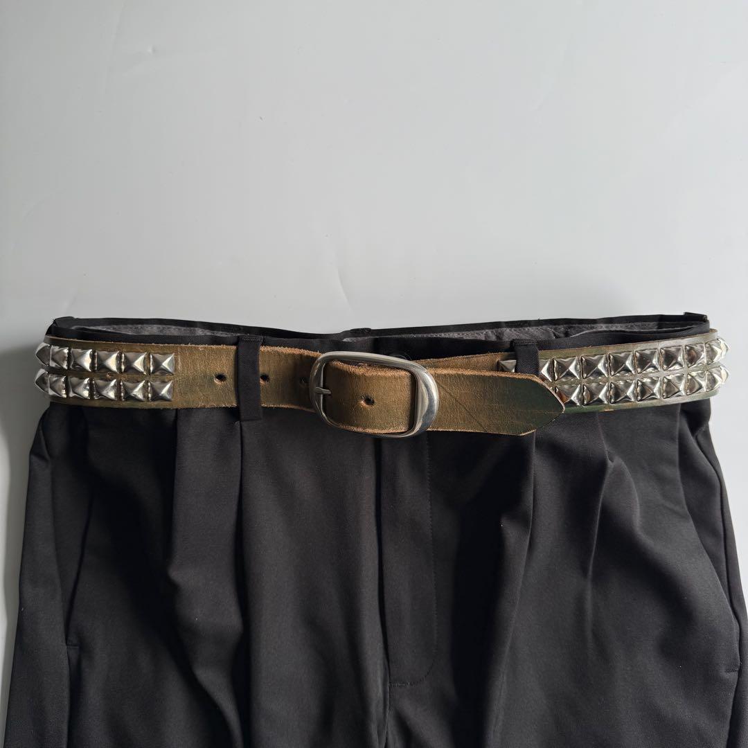 小物 pyramid studs belt made in USA 32