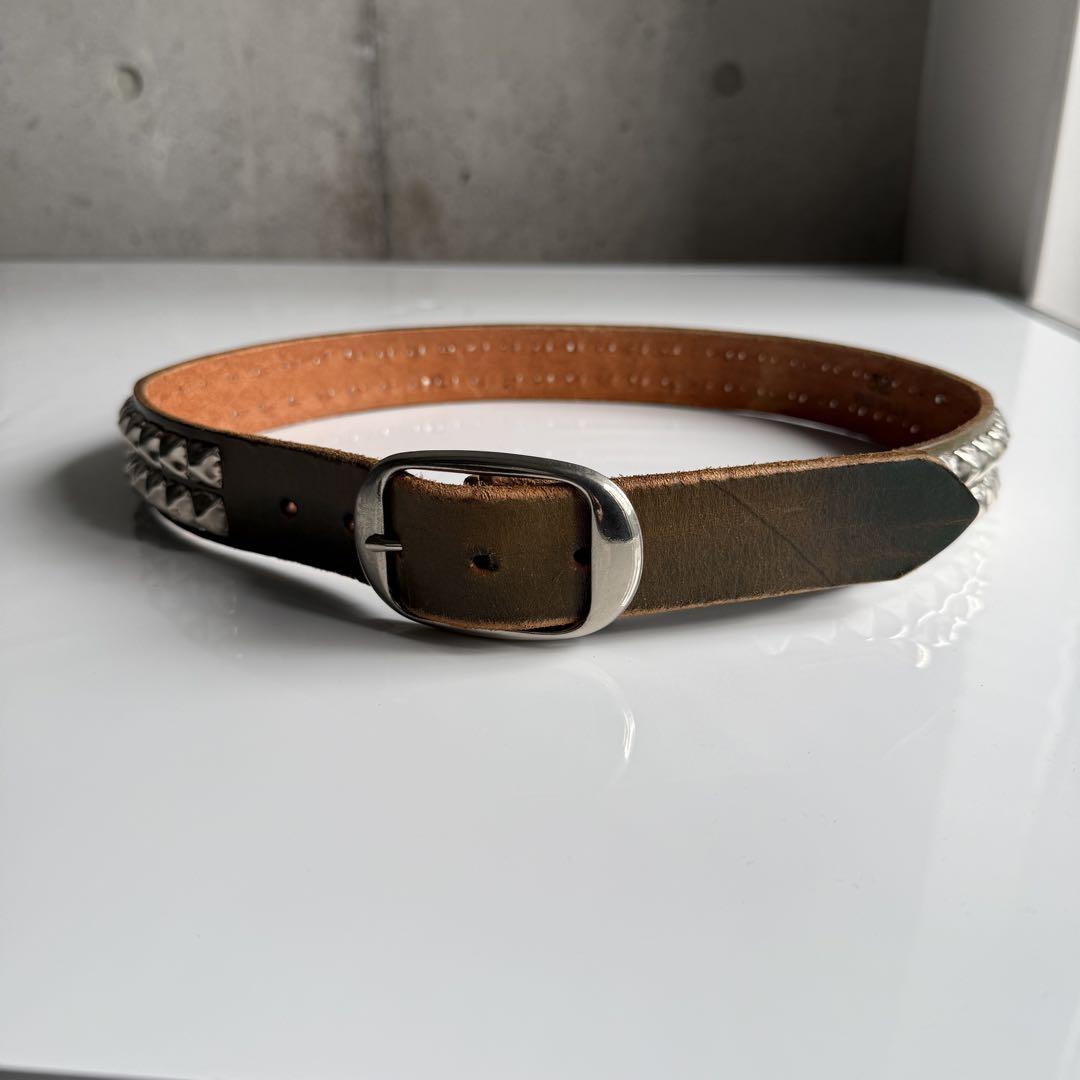 小物 pyramid studs belt made in USA 32