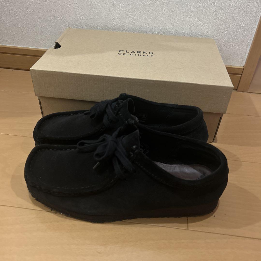 クラークス ワラビー メンズ BLACK US8.5